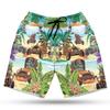 Tiki Men's Swim Trunks - Hot Rod Racing Hawaiian Shorts for Men, Men's Summer Bathing Shorts Set 10 Size Size S view 1