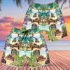 Tiki Men's Swim Trunks - Hot Rod Racing Hawaiian Shorts for Men, Men's Summer Bathing Shorts Set 10 Size Size S view 2