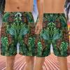 Tiki Mask Men's Swim Trunks - Tropical Leaves Hawaiian Shorts for Men, Men's Summer Bathing Shorts Set 10 Size Size S view 3