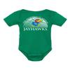 CornBorn Kansas Jayhawks Infant Onesie - Kansas Basketball Primary Logo - Light Green - 6M view 1
