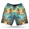 Tiki Surfing Men's Swim Trunks - He'e Octopus Hawaiian Shorts for Men, Men's Summer Bathing Shorts Set 10 Size Size L view 1