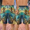 Tiki Surfing Men's Swim Trunks - He'e Octopus Hawaiian Shorts for Men, Men's Summer Bathing Shorts Set 10 Size Size L view 3