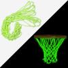 2pcs Nightlight Basketball Net,Basketball Net Replacement, Pink Glow in the Dark Basketball Net,Basketball Accessories,Standard Size 12 Loops for Indoor and Outdoor Replacement Net. (Green) view 1