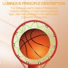 2pcs Nightlight Basketball Net,Basketball Net Replacement, Pink Glow in the Dark Basketball Net,Basketball Accessories,Standard Size 12 Loops for Indoor and Outdoor Replacement Net. (Green) view 3