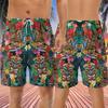 Tiki Tribal Men's Swim Trunks - Tropical Summer Hawaiian Shorts for Men, Men's Summer Bathing Shorts Set 10 Size Size 4XL view 3