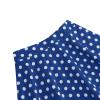 50s Style Vintage Full Circle Skirt for Girls - Elastic Waist Rockabilly Swing Casual Party Skirts - 50s Costume Polka Dot Knee Length A-Line Skirt - Blue 7-8 Years view 3