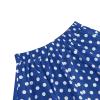 50s Style Vintage Full Circle Skirt for Girls - Elastic Waist Rockabilly Swing Casual Party Skirts - 50s Costume Polka Dot Knee Length A-Line Skirt - Blue 7-8 Years view 4