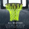 2pcs Nightlight Basketball Net,Basketball Net Replacement, Pink Glow in the Dark Basketball Net,Basketball Accessories,Standard Size 12 Loops for Indoor and Outdoor Replacement Net. (Yellow) view 4