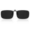 Goiteia Polarized Super Dark Clip On Sunglasses Over Prescription Glasses Men Women,Compact Fit,Non-Flip UpCAT4 view 1