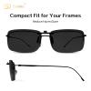 Goiteia Polarized Super Dark Clip On Sunglasses Over Prescription Glasses Men Women,Compact Fit,Non-Flip UpCAT4 view 4