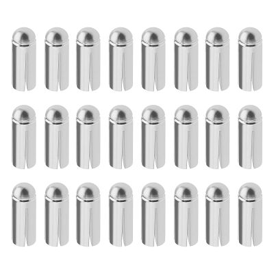 The Lord of the Tools 24Pcs 90 Degrees Dart Wing Protector Aluminium Alloy Dart Flight Protector Professional Competition Dart Accessories 3mmx8.5mm Silver
