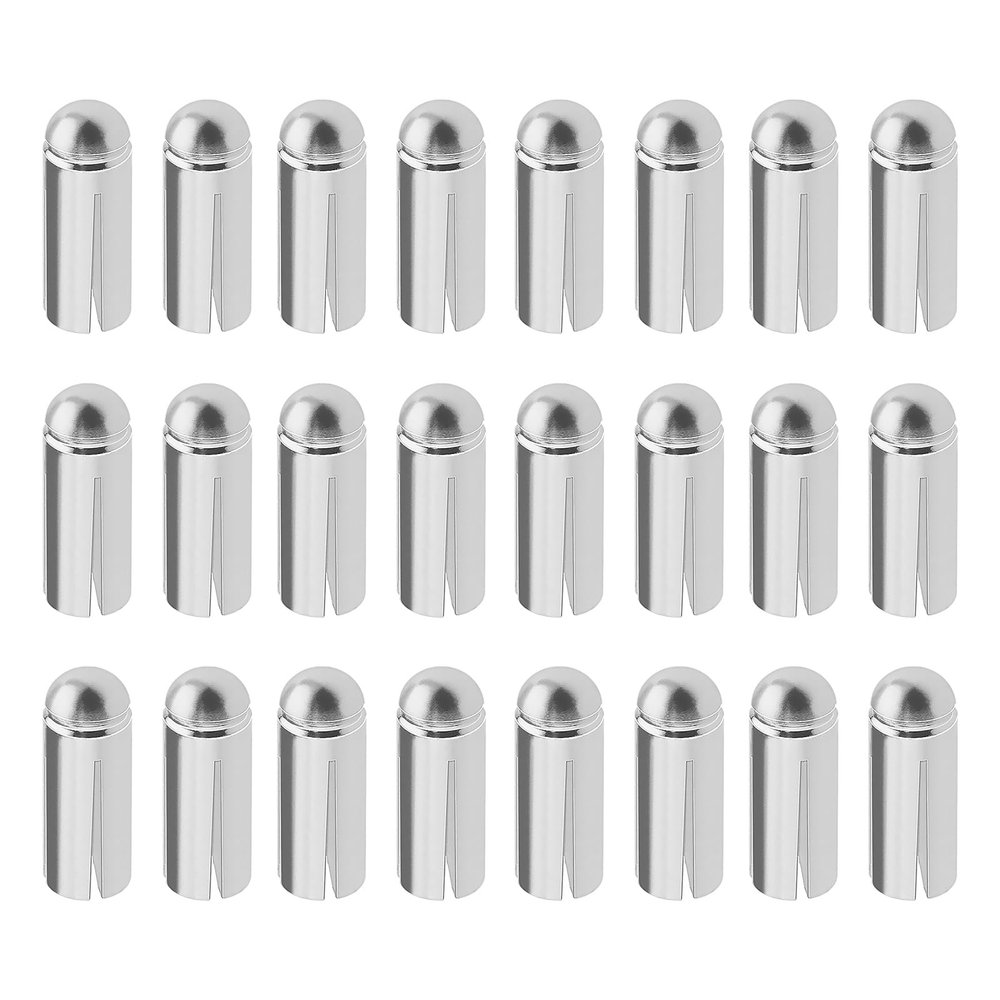 The Lord of the Tools 24Pcs 90 Degrees Dart Wing Protector Aluminium Alloy Dart Flight Protector Professional Competition Dart Accessories 3mmx8.5mm Silver
