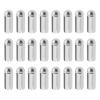 The Lord of the Tools 24Pcs 90 Degrees Dart Wing Protector Aluminium Alloy Dart Flight Protector Professional Competition Dart Accessories 3mmx8.5mm Silver view 1
