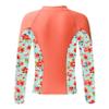 Moggemol Kids Girls UPF 50+ Zip Up Rashguard Shirt UV Protection Long Sleeve Swim Shirts Beachwear Coat Orange 8 Years view 2