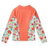 Moggemol Kids Girls UPF 50+ Zip Up Rashguard Shirt UV Protection Long Sleeve Swim Shirts Beachwear Coat Orange 8 Years view 4