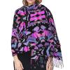 LMNSWDA Jazz Jam Women's Fashion Cashmere Feel with Tassel Large scarf warm party shawl Wraps view 4