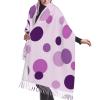 LMNSWDA Polka dot colourful bubbles Women's Fashion Cashmere Feel with Tassel Large scarf warm party shawl Wraps view 1