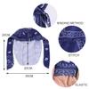 6 Pieces Sweat Wicking Bandana Hat for Men Women Stretchy Paisley Rags Durag Beanie Cap Skull Cap Head Wrap (Black) view 2