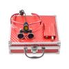 Portable Headlamp 5W Yellow Filter with Glasses Clip + 3.5X 420mm Magnification Binocular Loupes Magnifier Aluminum Box (Red) view 1