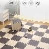 12"x12" Squares Interlocking Foam Tiles, 24 Pieces Yoga Exercise Playmats, 0.5"/1" Thick Foam Puzzle Floor Mat, Home Flooring Protector view 2