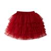 Tutu Skirt for Baby Girls Layered Ballet Tulle Skirt Toddler Little Girls Short Skirt Dress (Red, 5-6 Years) view 1