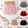 Tutu Skirt for Baby Girls Layered Ballet Tulle Skirt Toddler Little Girls Short Skirt Dress (Red, 5-6 Years) view 2