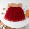 Tutu Skirt for Baby Girls Layered Ballet Tulle Skirt Toddler Little Girls Short Skirt Dress (Red, 5-6 Years) view 3