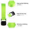 TRIWONDER Cinch Tie Down Strap Lashing Straps Heavy Duty Nylon Straps with Cam Buckles for Cargo, Trucks, Boat, Motorcycle,SUP, Kayak, Canoe, Trailer (3m, Light Green - 4 Packs) view 3