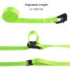 TRIWONDER Cinch Tie Down Strap Lashing Straps Heavy Duty Nylon Straps with Cam Buckles for Cargo, Trucks, Boat, Motorcycle,SUP, Kayak, Canoe, Trailer (3m, Light Green - 4 Packs) view 4