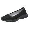 Leisure Women's Slip On Travel Soft Sole Comfortable Shoes Outdoor Mesh Runing Fashion Sports Toe Shoes for Women (Black, 6.5) view 1