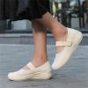 Ladies Summer Fashion Thin Lazy Breathable Thick Bottoming Hollowed Out Comfortable Outdoor Mens High Top Casual Shoes (Beige, 6.5) view 3