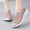 Leisure Women's Slip On Travel Soft Sole Hollow Comfortable Shoes Outdoor Mesh Runing Fashion Womens Small Heel Sandals (Pink, 9) view 4