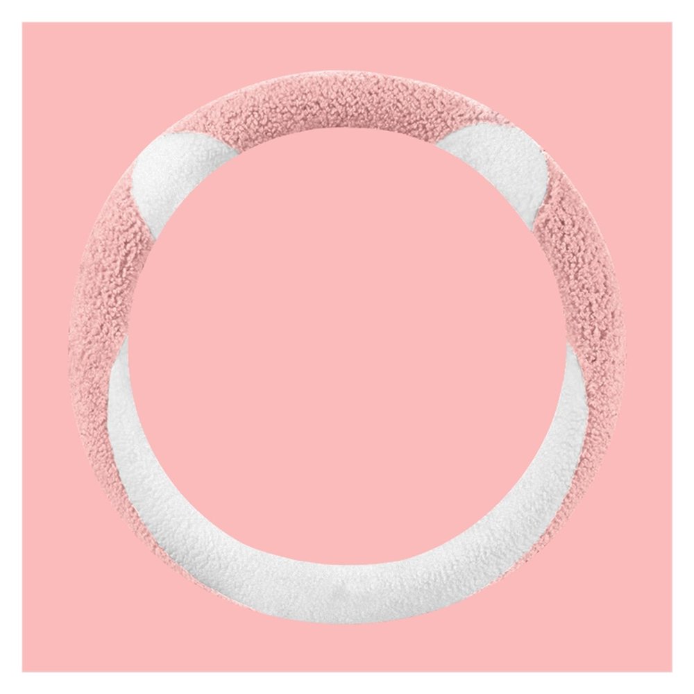 FUERU Car Steering Wheel Cover Set Universal Car Steering Wheel Cover Winter Plush Delicate Fit Car Interior Creative Gift (Color : 3#)