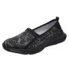 Leisure Women's Slip On Travel Soft Sole Comfortable Shoes Outdoor Mesh Runing Fashion Sports Breathable Mens Size 14 (Black, 7) view 1