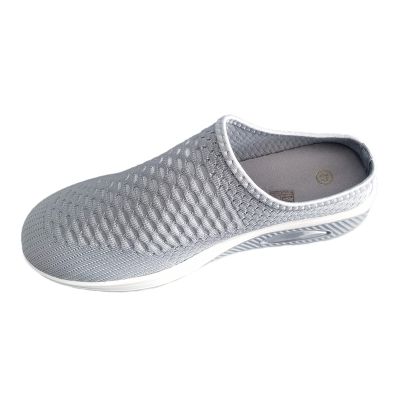Ladies Summer Fashion Breathable Large Size Solid Color Soft Comfortable Sports Wear Off Women S Casual Tennis Shoes (Grey, 6.5)