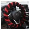 FUERU Car Steering Wheel Cover Set Universal Car Steering Wheel Cover Autumn and Winter Plush Delicate Breathable Car Interior (Color : 4#) view 1