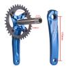 HIMALO Mountain Bike Hollow Integrated Crankset 170mm Crank Arm Set 104BCD 34T/36T Single Chainring MTB Crankset 8-12 Speed,with BSABB (Color : Red, Size : 36T) view 2