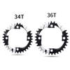 HIMALO Mountain Bike Hollow Integrated Crankset 170mm Crank Arm Set 104BCD 34T/36T Single Chainring MTB Crankset 8-12 Speed,with BSABB (Color : Red, Size : 36T) view 3