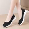 Leisure Women's Slip On Travel Soft Sole Comfortable Shoes Outdoor Mesh Runing Fashion Sports Toe Shoes for Women (Navy, 9) view 4