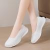 Leisure Women's Slip On Travel Soft Sole Comfortable Shoes Outdoor Mesh Runing Fashion Sports Toe Shoes for Women (White, 9) view 4