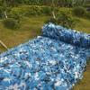 ELZEM Anti-UV Blue Camouflage Net, Gardens Breathable Shade Net, Outdoor Camping Hunting Shooting Sunscreen Nets, Army Hide Camo Netting, Customizable Size(8x12m/26.2x39.3ft) view 3