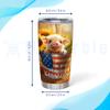 Hyturtle Personalized Gifts For Pig Lover, Pig Lover Stainless Steel Tumbler 20oz With Lid Gifts For 4th Of July Independence Day - Farm Animal Lover Gifts For Women Girl Kids On Birthday, Christmas view 3