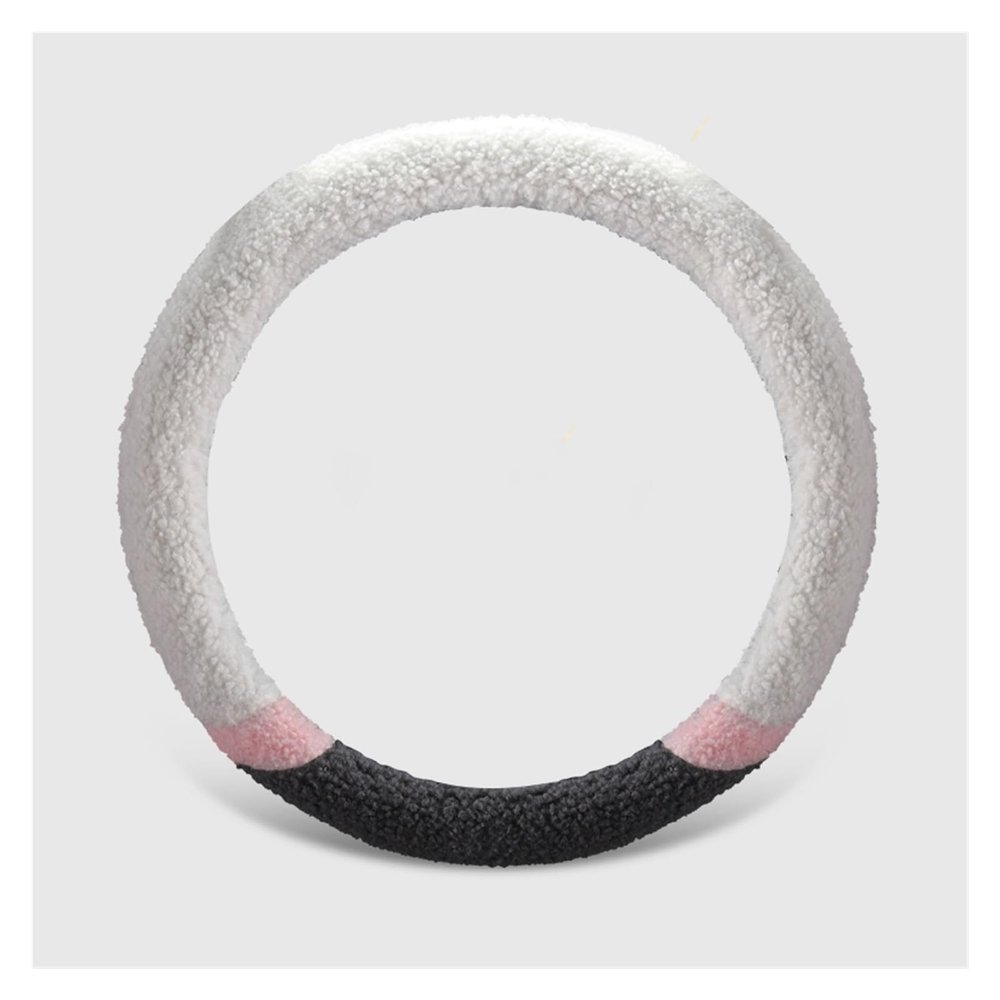 FUERU Car Steering Wheel Cover Set Universal Car Steering Wheel Cover Autumn and Winter Plush Fashion Beautiful Car Interior (Color : 1#)