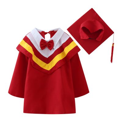 FOUTTUE Toddler Girls Boys Graduation Photo Graduation Dress Graduation Gown Bachelor Dress With Hat 2pc Infant Must Haves Girl