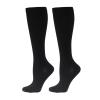 Blaward Plus Size Compression Socks with Zipper for Women Men, 20-30 mmhg Wide Calf Knee Stockings Circulation Support view 3