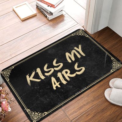 Dsoluuing Welcome Door Mats for Outside Entry Kiss My Airs Rug Spring Kitchen Mats Summer Rug (Size : 40X60CM)