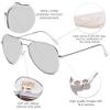 SOJOS Classic Aviator Polarized Sunglasses for Men Women Vintage Retro Style,Silver/Silver,62mm view 4