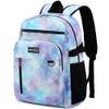 MIRLEWAIY Casual Daypack Lightweight Teen Girls boys Bookbag Water-resistent Backpacks Work Bag for school, Blue Purple Space view 2