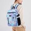 MIRLEWAIY Casual Daypack Lightweight Teen Girls boys Bookbag Water-resistent Backpacks Work Bag for school, Blue Purple Space view 3