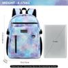 MIRLEWAIY Casual Daypack Lightweight Teen Girls boys Bookbag Water-resistent Backpacks Work Bag for school, Blue Purple Space view 4